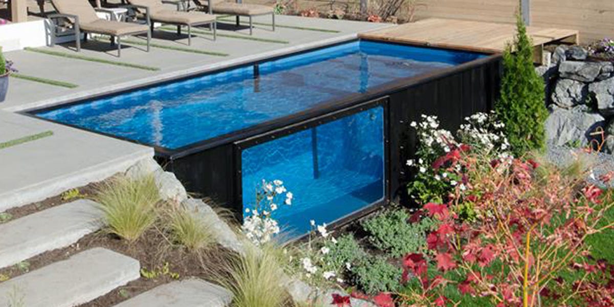 This Incredible Heated Pool Was Made from a Shipping Container