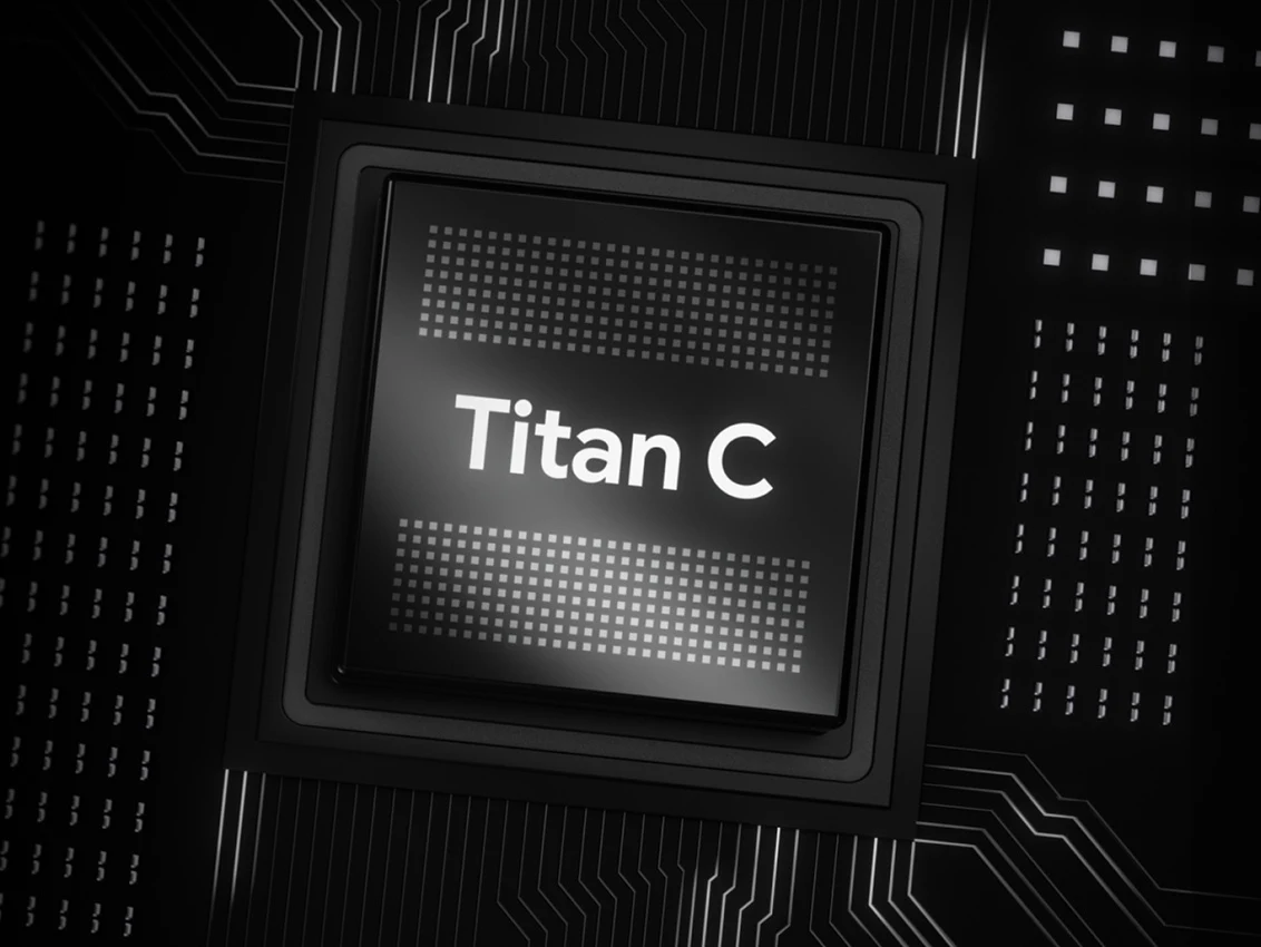 Titan C security chip component visual