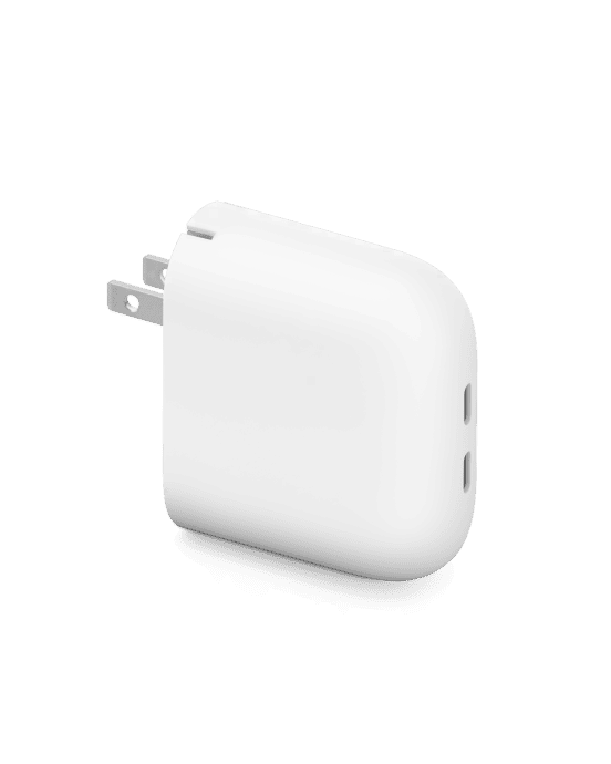 A Pixel Flex Dual Port 67W USB-C Fast Charger.
