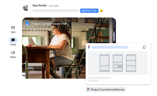 User using smart chips feature to import info from other apps