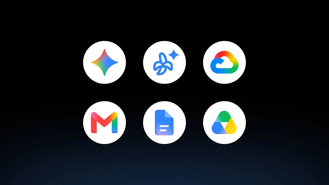 A grid of various app and game icons set against a dark background.