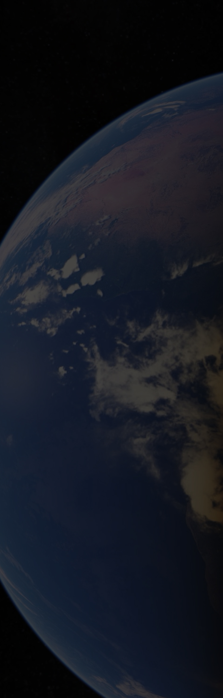 View of the Earth from space
