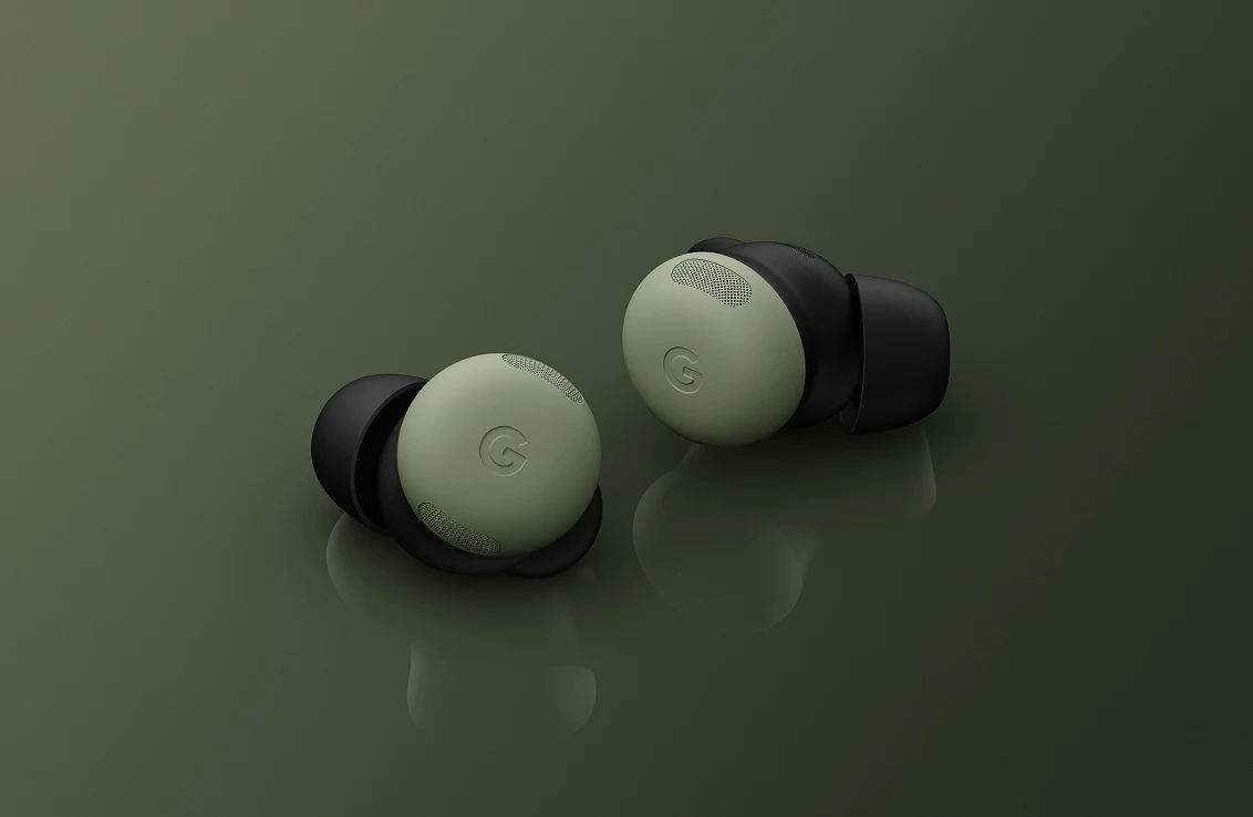 A pair of Pixel Buds Pro 2.