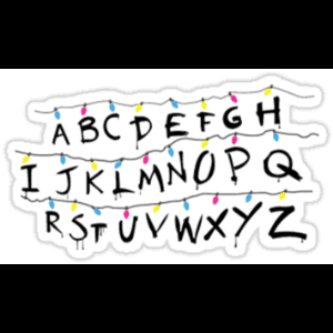 Stranger Things Alphabet Wall — Stranger Things SVG