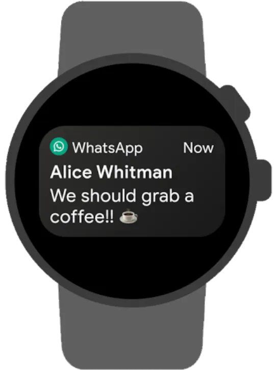 Using WhatsApp for Wear OS to get notifications, read messages and answer calls from a smartwatch.