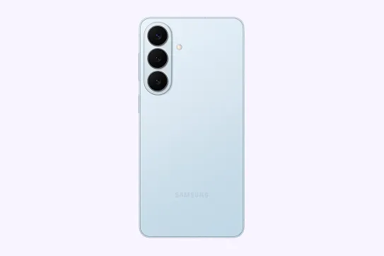 A light blue android phone