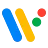 The Wear OS by Google logo, a multicolored stylized "W" with rectangular and circular shapes.